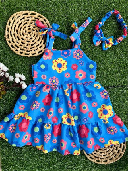 Vestido infantil lara kit com 5 peças