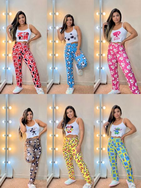 Pijama Virgínia 34,99 kit com 6