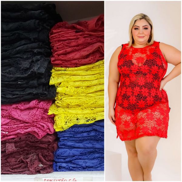 Saída pluz size 25,99 cod-09 kit com 5 peças